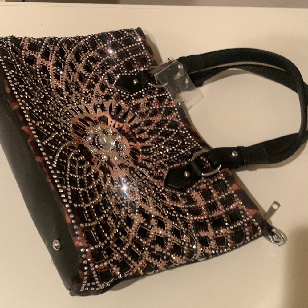Rhinestone embellished purse